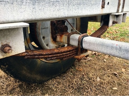 trailer spring rust