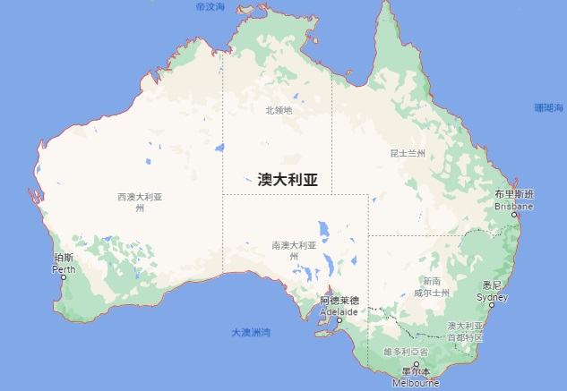 australia map